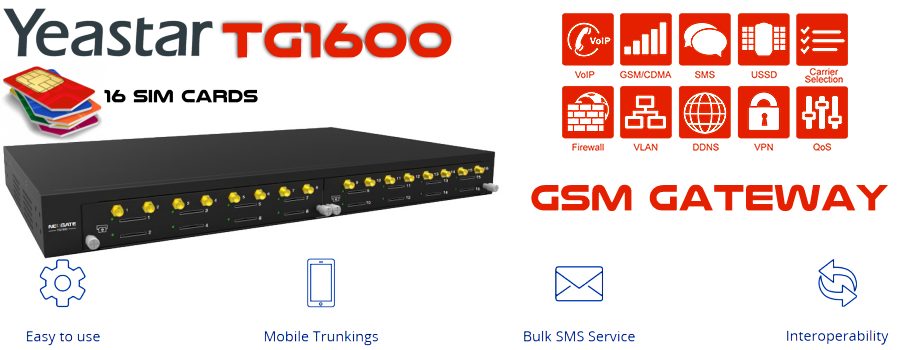 Yeastar TG1600 GSM Gateway Ethiopia