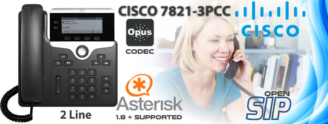 Cisco CP-7821-3PCC Open SIP Phone Ethiopia