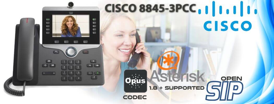 Cisco CP-8845-3PCC Open SIP Phone Ethiopia